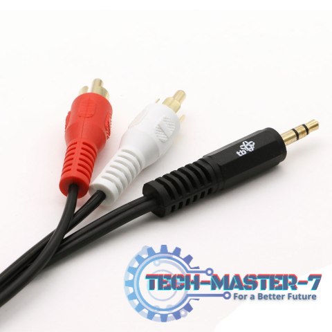Kabel 3,5mm Mini Jack - 2x RCA M/M (chinch) 2,5m Kabel 3,5mm Mini Jack - 2x RCA M/M (chinch) 2,5m