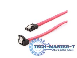 Kabel SATA DATA III dół/prosto metalowe zatrzaski 50cm