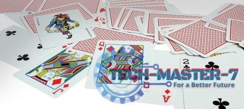 Karty Poker 100% Plastik PK2. Talia czerwona, index w 2 rogach Karty Poker 100% Plastik PK2. Talia czerwona, index w 2 rogach