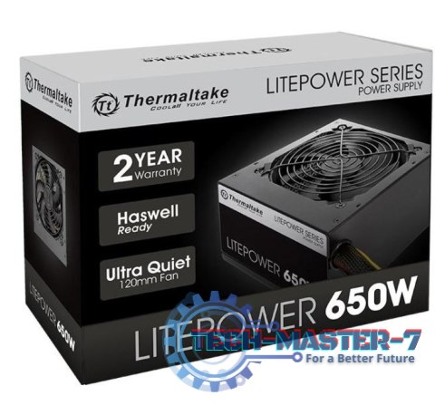 Litepower II Black 650W (Active PFC, 2xPEG, 120mm, Single Rail) Litepower II Black 650W (Active PFC, 2xPEG, 120mm, Single Rail)