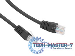 Patch cord Kat.6 UTP 0.5m czarny