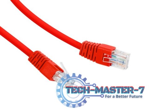 Patch cord Kat.6 UTP 0.5m czerwony Patch cord Kat.6 UTP 0.5m czerwony