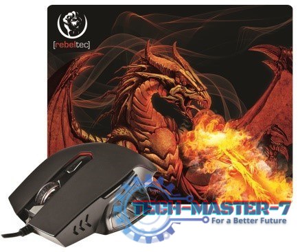 RED DRAGON zestaw gamingowy mysz + podkładka