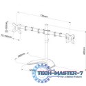 Uchyt L-21N do 2 monitorów LED/LCD 13-27 cali