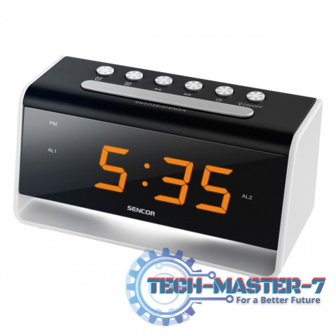 Zegar z budzikiem i nocnym światlem SDC 4400 LED