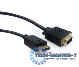 Kabel DisplayPort VGA 1.8m czarny