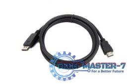 Kabel DisplayPort do HDMI męski czarny 5m