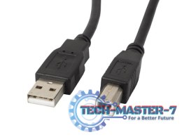 Kabel USB 2.0 AM-BM 3M Ferryt czarny