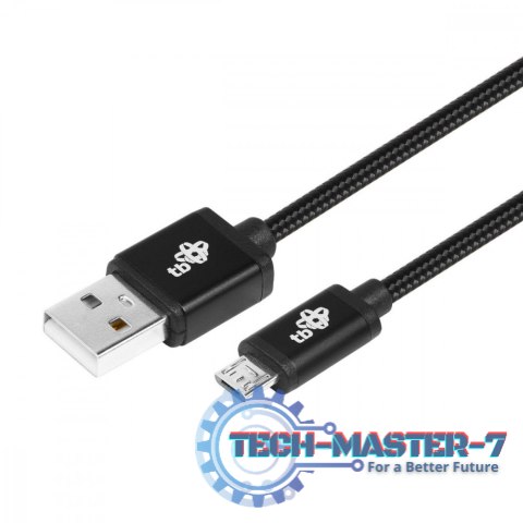 Kabel USB-Micro USB 1.5 m. czarny sznurek Kabel USB-Micro USB 1.5 m. czarny sznurek
