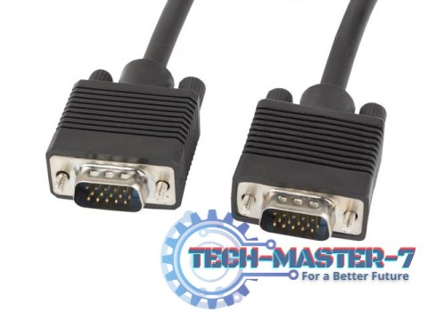 Kabel VGA Ferryt 15M M/M Ekran czarny Kabel VGA Ferryt 15M M/M Ekran czarny