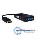 Kabel adapter display port do DVI/HDMI/VGA, 4K
