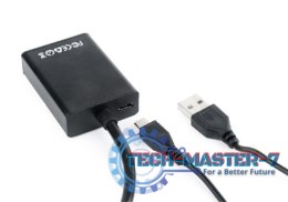 Konwerter VGA do HDMI 15 cm czarny