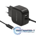 Ładowarka sieciowa 17W | 5V | 3.4A | USB + USB typ C
