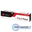 Patch panel 1U UTP 16xR J45 Cat.5e, czarny