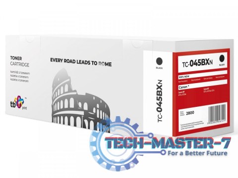 Toner do Canon LBP 610C 045H TC-045BXN BK 100% nowy