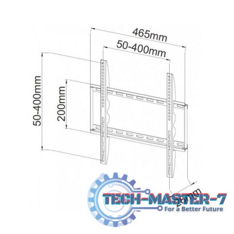 Uchwyt ścienny LCD/LED 23-55cali slim, 45kg, czarny Uchwyt ścienny LCD/LED 23-55cali slim, 45kg, czarny