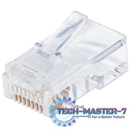 Wtyk modularny RJ45 UTP 8P8C cat.6 na drut 100szt.