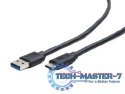 Kabel USB 3.0 typ C AM/CM/0.5m/czarny