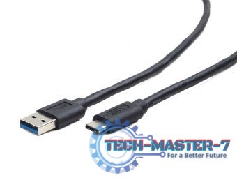 Kabel USB 3.0 typ C AM/CM/0.5m/czarny