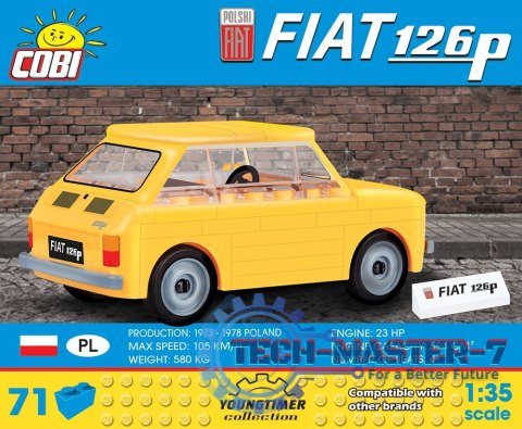 Klocki 71 elementów Polski Fiat 126P Klocki 71 elementów Polski Fiat 126P