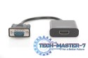 Konwerter/adapter audio-video VGA do HDMI, 1080p FHD, z audio 3.5mm MiniJack