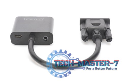 Konwerter/adapter audio-video VGA do HDMI, 1080p FHD, z audio 3.5mm MiniJack Konwerter/adapter audio-video VGA do HDMI, 1080p FHD, z audio 3.5mm MiniJack