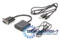 Konwerter/adapter audio-video VGA do HDMI, 1080p FHD, z audio 3.5mm MiniJack