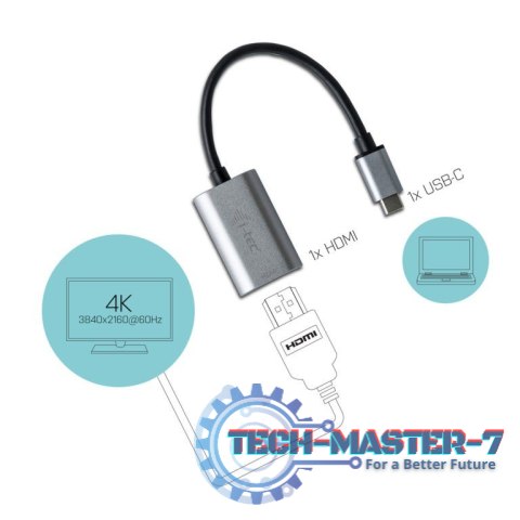 Adapter USB-C do HDMI, 4K Ultra HD 60Hz kompatybilny z Thunderbolt 3 Adapter USB-C do HDMI, 4K Ultra HD 60Hz kompatybilny z Thunderbolt 3