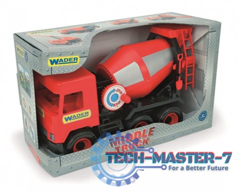 Betoniarka czerwona 38 cm Middle Truck w kartonie