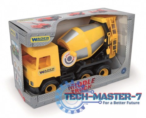 Betoniarka żółta 38 cm Middle Truck w kartonie