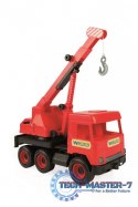 Dźwig czerwony 38 cm Middle Truck w kartonie