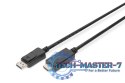 Kabel adapter DisplayPort 1.2 z zatrzaskiem 4K 60Hz UHD Typ DP/HDMI A M/M czarny 3m