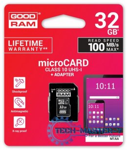 Karta pamięci microSDHC 32GB CL10 + adapter