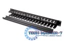 Organizator kablowy 19 cali 1U dukt W/40xG/70 czarny (RAL 9005)