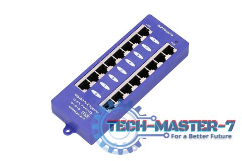 PoE Injector 8 portów Gigabit