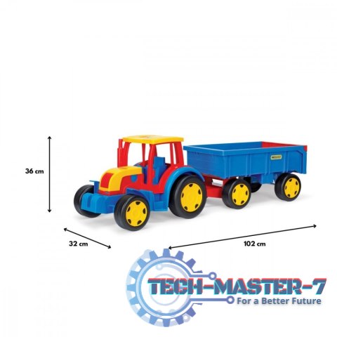 Traktor z przyczepą 120 cm Gigant pudełko Traktor z przyczepą 120 cm Gigant pudełko