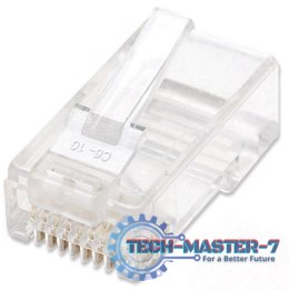 Wtyk RJ45 UTP na drut 8p8c kat.5e słoik 100szt.