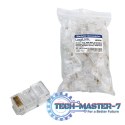 Wtyki RJ45 8P8C UTP do kabli płaskich, 100szt.