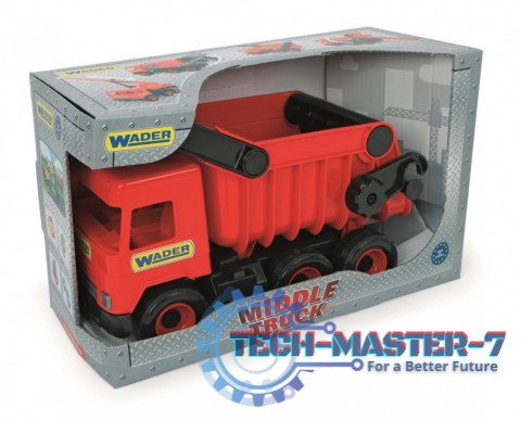 Wywrotka czerwona Middle Truck w kartonie
