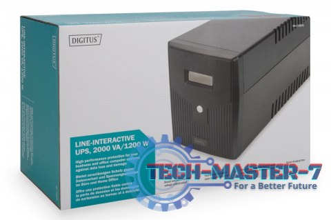 Zasilacz awaryjny UPS Line-Ineractive LCD, 2000VA/1200W, 2x12V/9Ah, AVR, 4xSCHUKO, USB, RS232, RJ45 Zasilacz awaryjny UPS Line-Ineractive LCD, 2000VA/1200W, 2x12V/9Ah, AVR, 4xSCHUKO, USB, RS232, RJ45