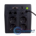 Zasilacz awaryjny UPS Line-Ineractive LED, 1000VA/600W, 2x12V/7Ah, AVR, 4xSCHUKO, USB, RS232, RJ45