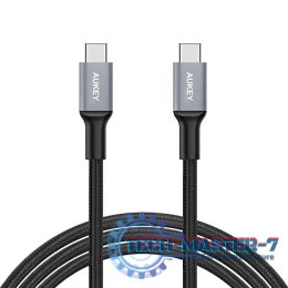 CB-CD6 nylonowy kabel Quick Charge USB C - USB C | 2m | 3A | 60W PD | 20V