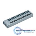 Hub USB3.0 z ładowaniem, 13 portów, zasilacz 60W