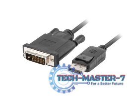 Kabel DisplayPort - DVI-D(24+1) M/M 1m czarny