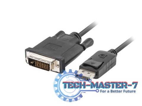 Kabel DisplayPort - DVI-D(24+1) M/M 3m czarny Kabel DisplayPort - DVI-D(24+1) M/M 3m czarny