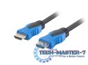 Kabel Premium HDMI-HDMI M/M v2.0 1.8m czarny 4K 60Hz, pełna miedź