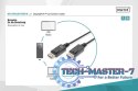 Kabel połączeniowy DisplayPort z zatrzaskami 1080p 60Hz FHD Typ DP/DP M/M czarny 5m