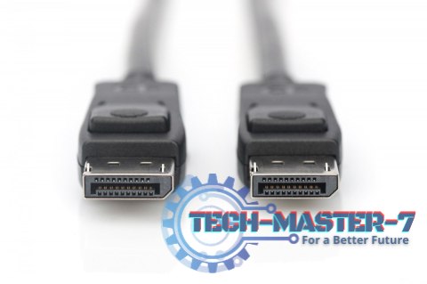 Kabel połączeniowy DisplayPort z zatrzaskami 8K 30Hz UHD Typ DP/DP M/M czarny 2m Kabel połączeniowy DisplayPort z zatrzaskami 8K 30Hz UHD Typ DP/DP M/M czarny 2m