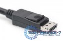 Kabel połączeniowy DisplayPort z zatrzaskami 8K 30Hz UHD Typ DP/DP M/M czarny 2m
