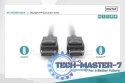 Kabel połączeniowy DisplayPort z zatrzaskami 8K 30Hz UHD Typ DP/DP M/M czarny 2m